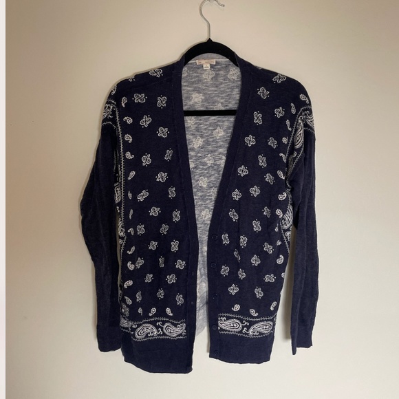 ⭐️ Scarf Tapestry Sweater Modern Classy Girly Glam Hipster Hippie Artsy Cardigan - Picture 1 of 4